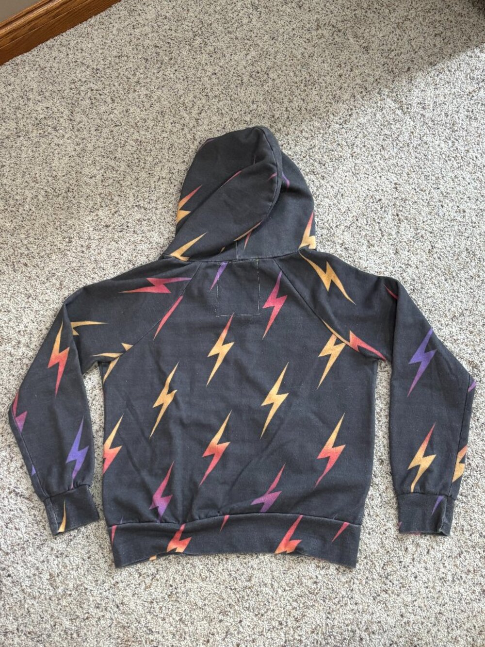 Aviator Nation Hoodie with Colorful Lightning Bolts Zip-up - Picture 2 of 8
